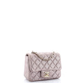 Chanel Square Classic Single Flap Bag Quilted Goatskin Mini