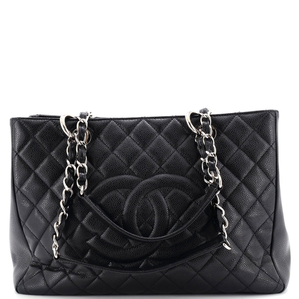Chanel Grand Shopping Tote Quilted Caviar