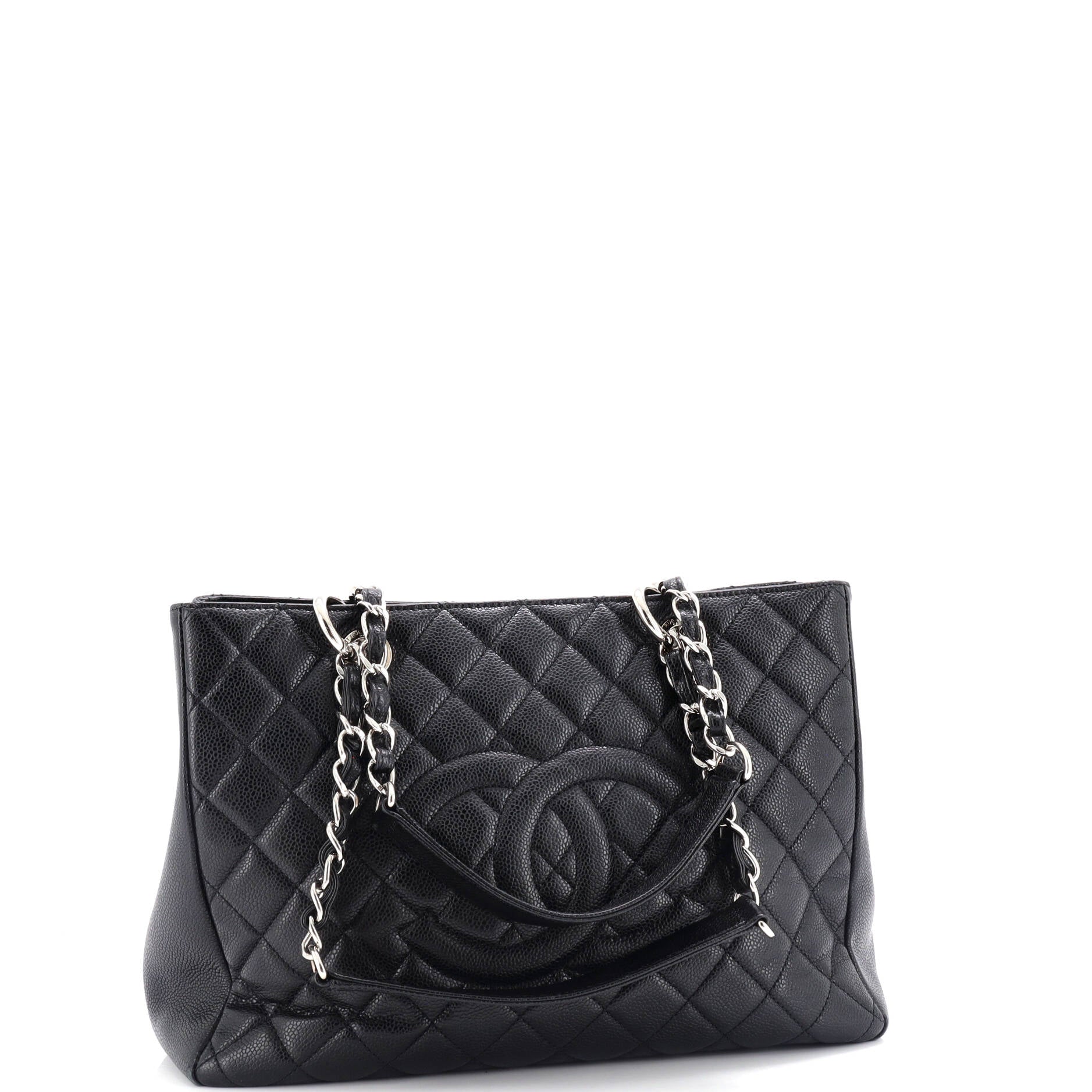 Chanel Grand Shopping Tote Quilted Caviar