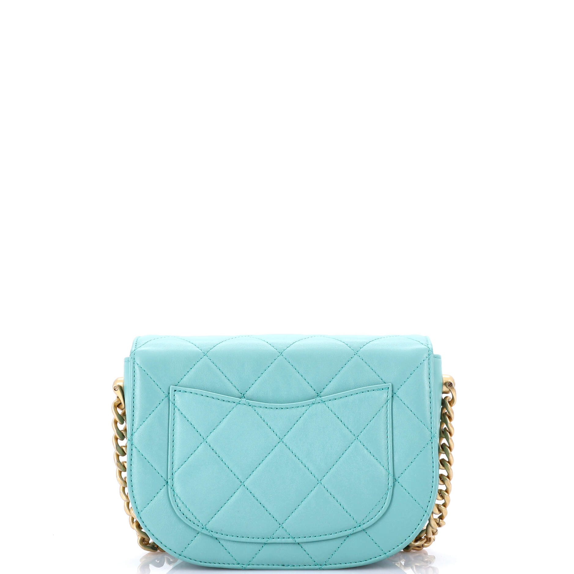 Chanel Moon Flap Messenger Bag Quilted Calfskin Mini