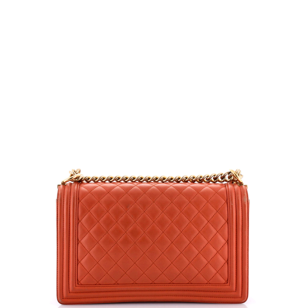 Chanel Boy Flap Bag Quilted Lambskin Large