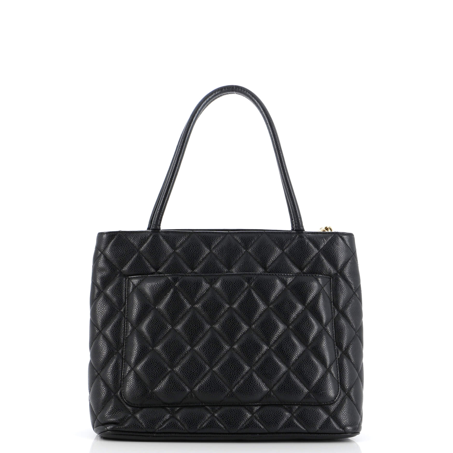 Chanel Medallion Tote Quilted Caviar