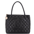 Chanel Medallion Tote Quilted Caviar