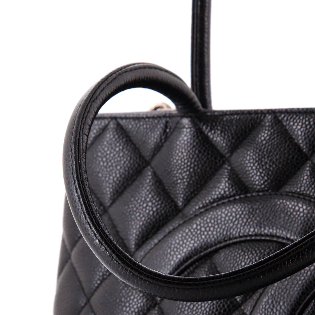 Chanel Medallion Tote Quilted Caviar