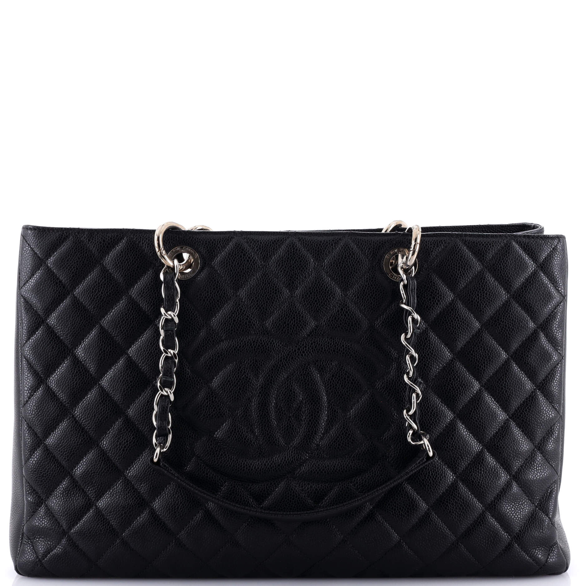 Chanel Grand Shopping Tote Quilted Caviar XL