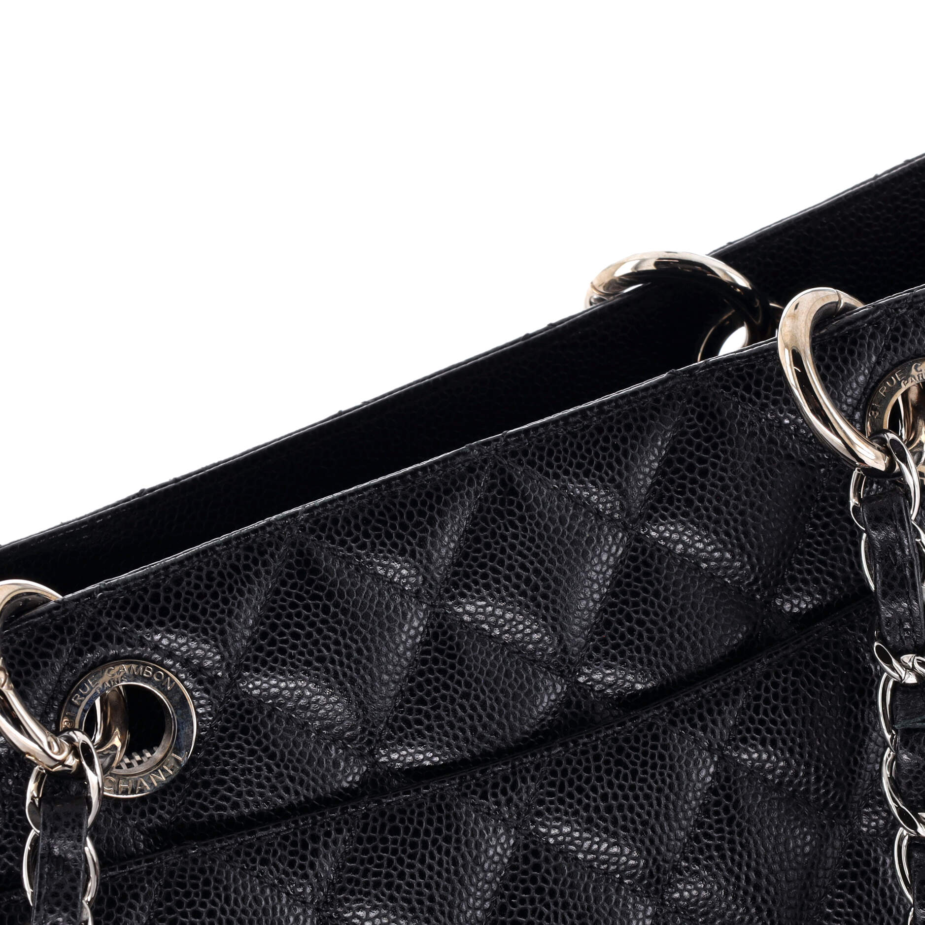 Chanel Grand Shopping Tote Quilted Caviar XL