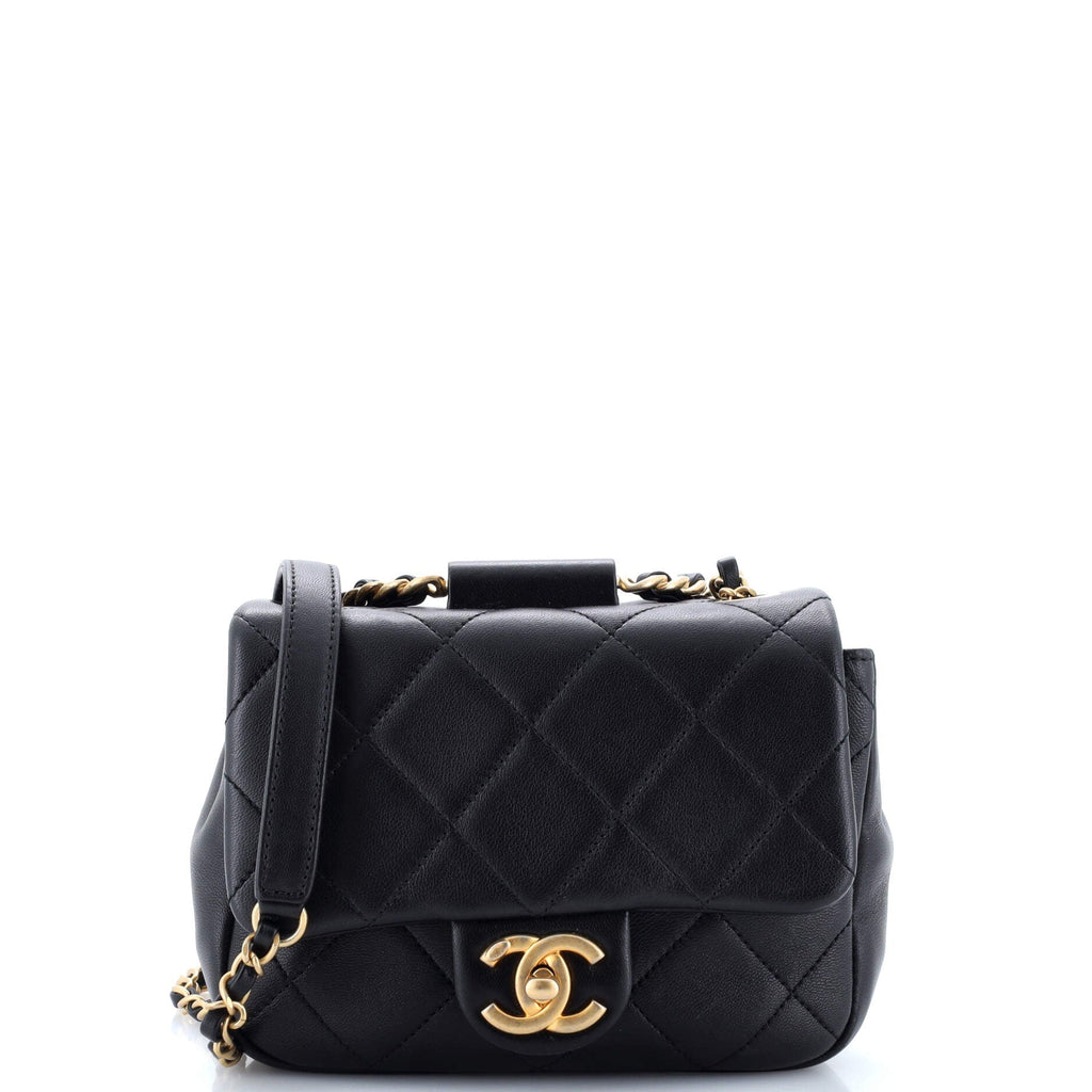 Chanel In The Loop Flap Bag Quilted Lambskin Small