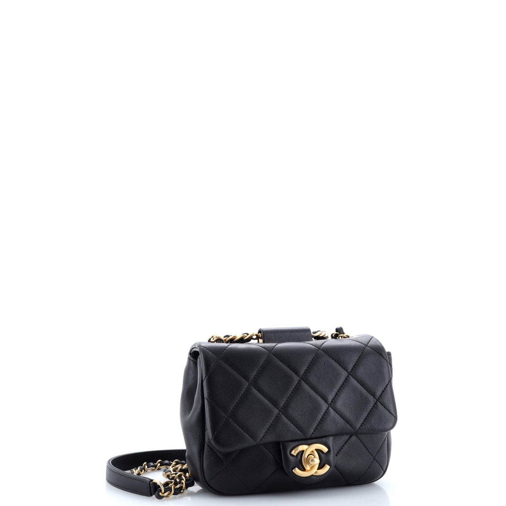 Chanel In The Loop Flap Bag Quilted Lambskin Small