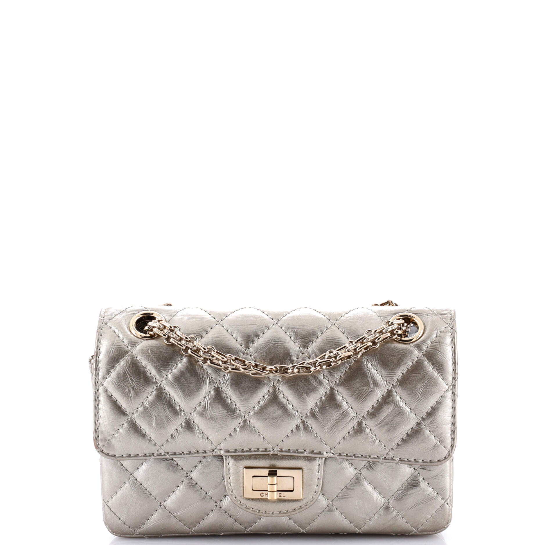 Chanel Reissue 2.55 Flap Bag Quilted Aged Calfskin Mini