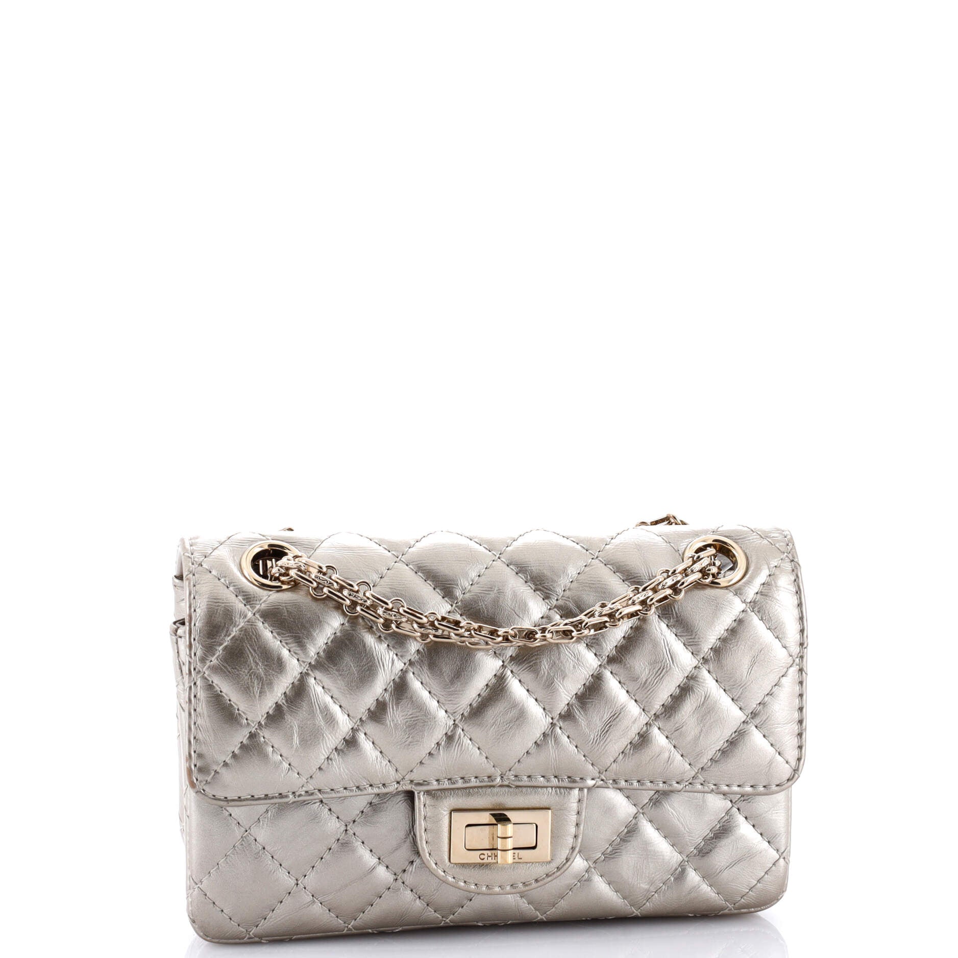 Chanel Reissue 2.55 Flap Bag Quilted Aged Calfskin Mini