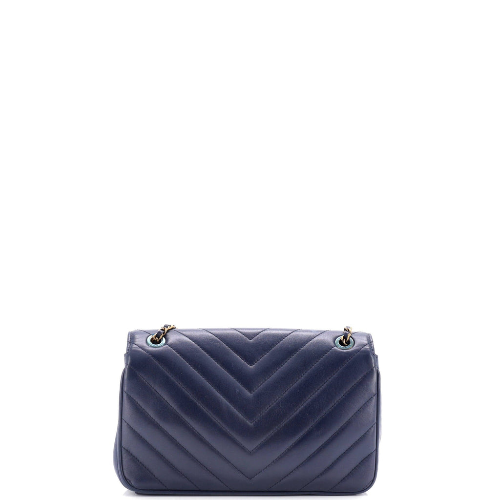 Chanel Pyramid CC Flap Bag Chevron Lambskin Small