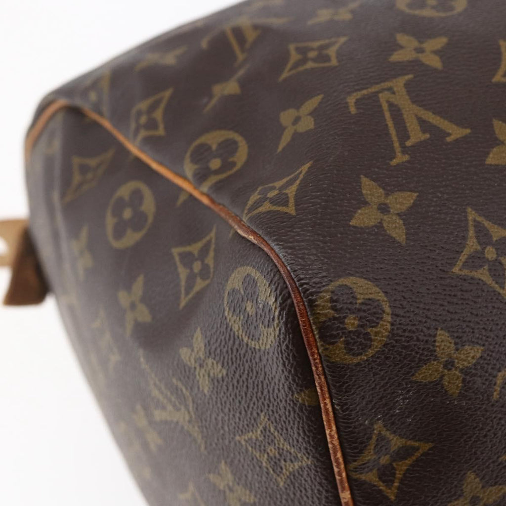 Louis Vuitton Speedy Bandouliere Bag Monogram Canvas Brown Canvas Handbag