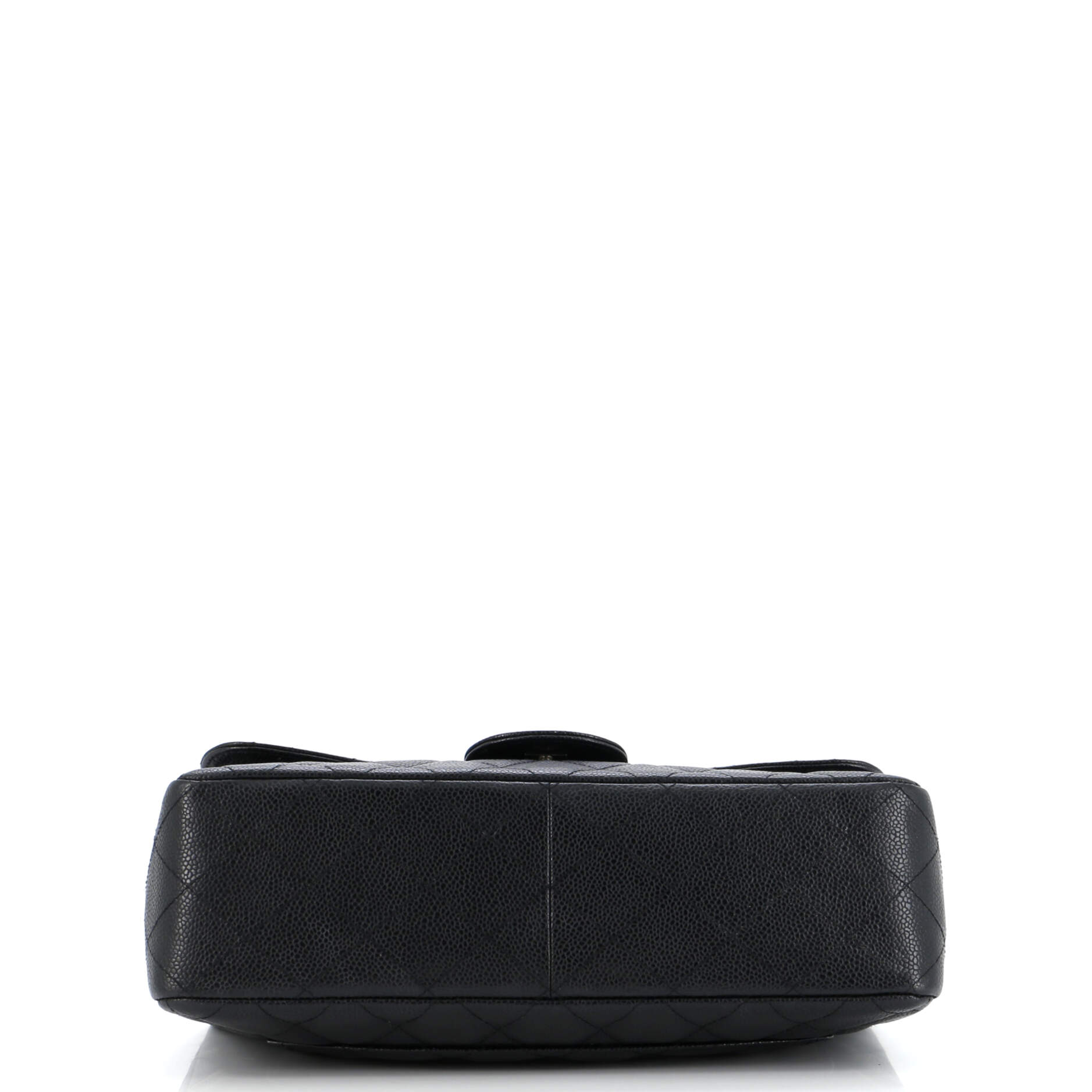 Chanel Classic Single Flap Bag Quilted Caviar Jumbo
