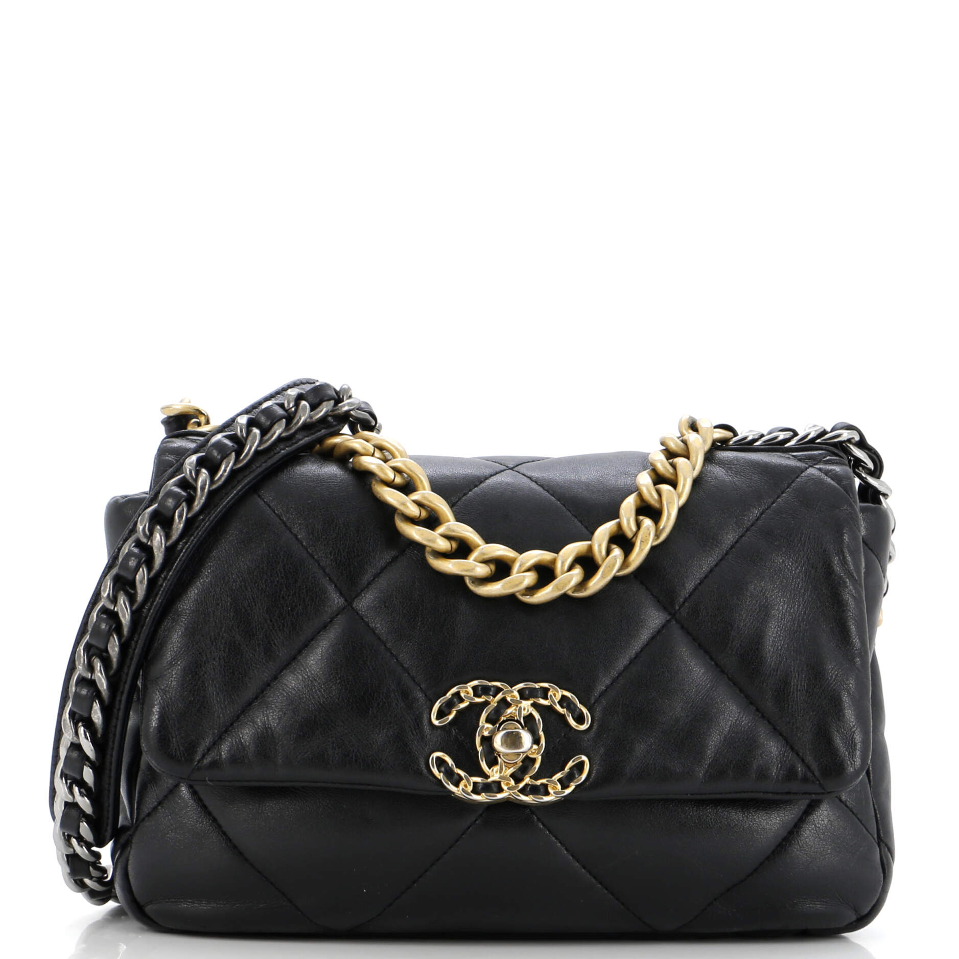 Chanel 19 Flap Bag Quilted Leather Medium