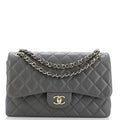 Chanel Classic Double Flap Bag Quilted Lambskin Jumbo