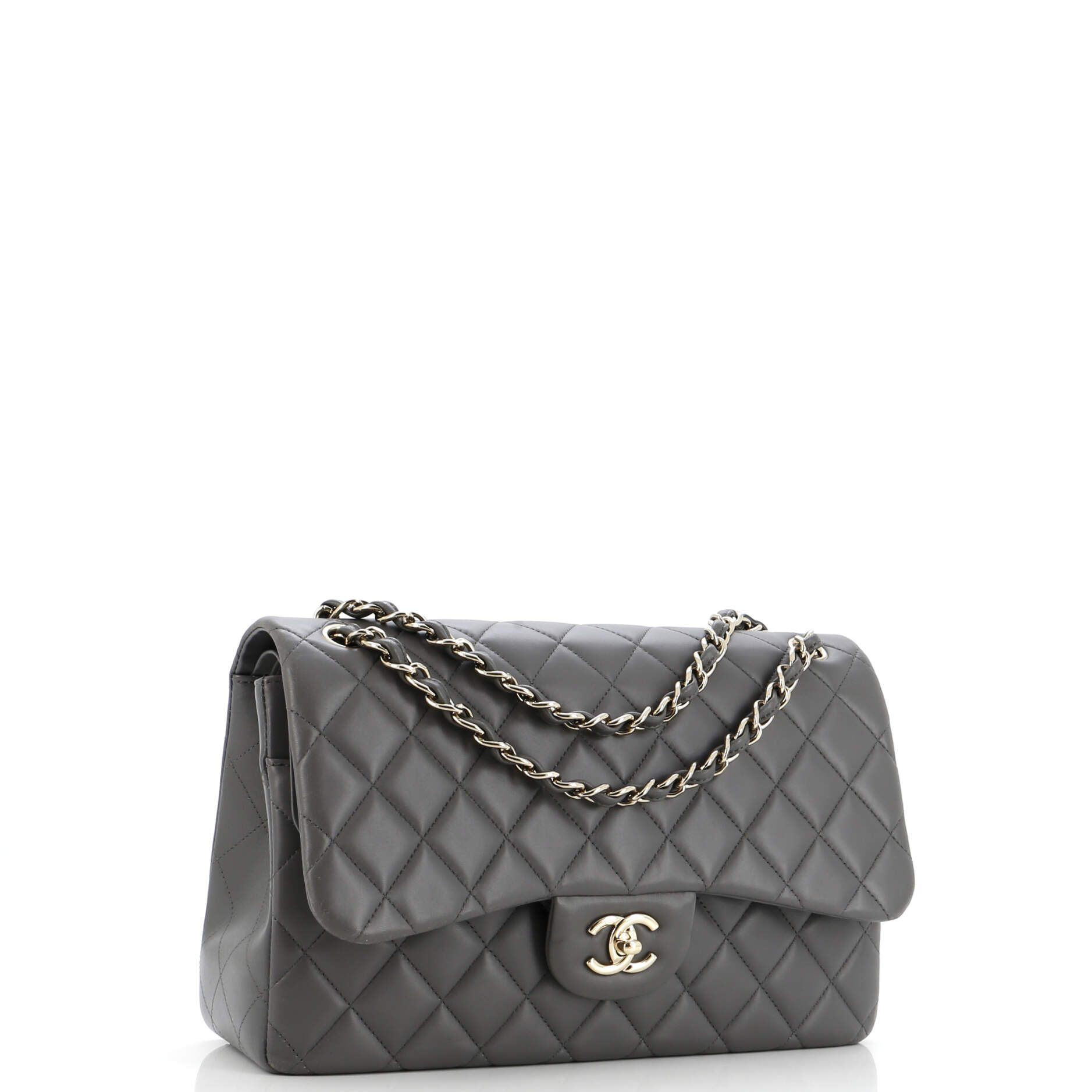 Chanel Classic Double Flap Bag Quilted Lambskin Jumbo