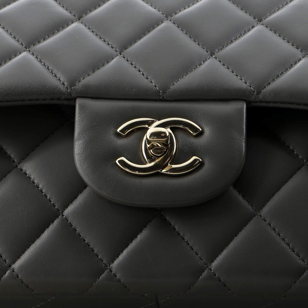 Chanel Classic Double Flap Bag Quilted Lambskin Jumbo