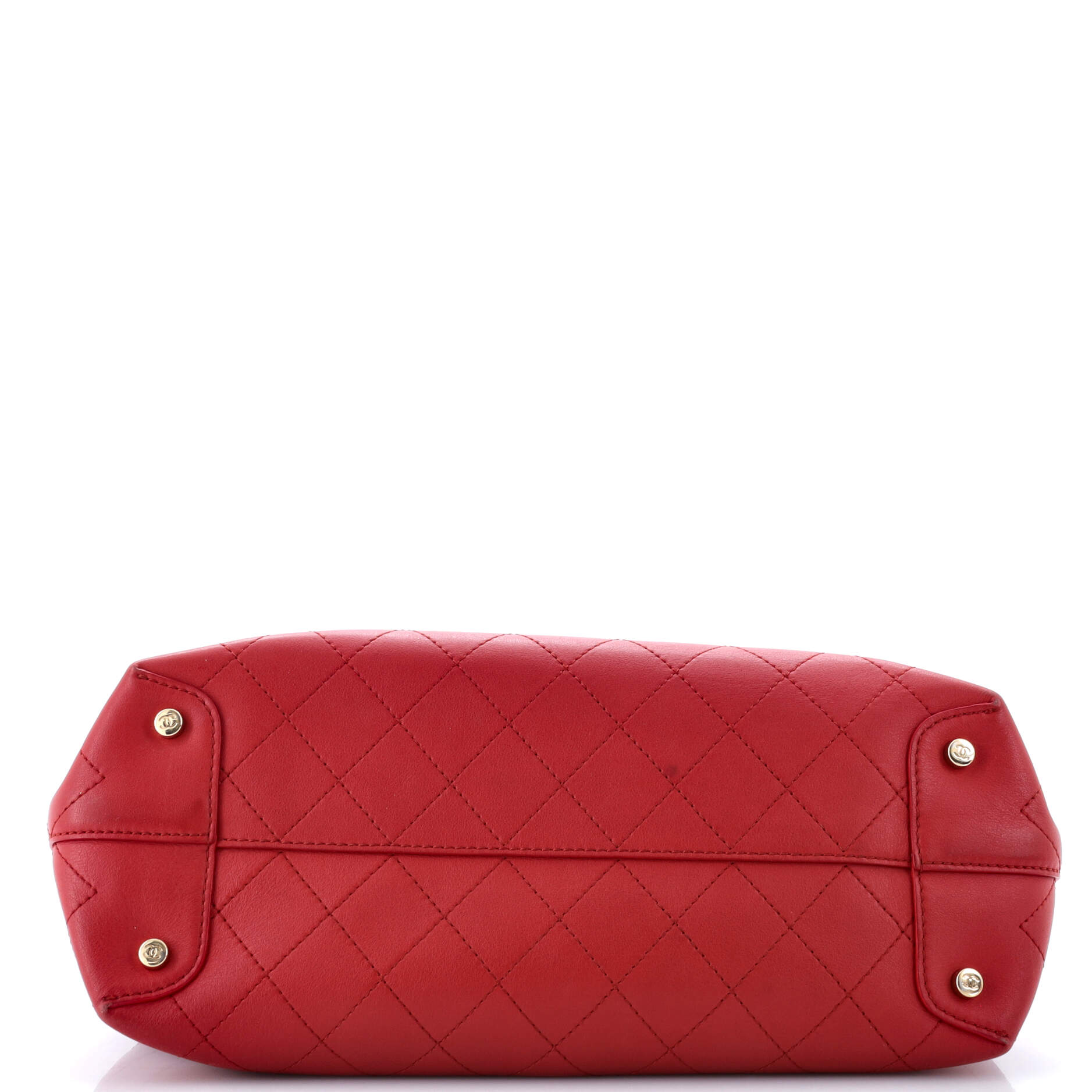 Chanel CC Shopping Tote Stitched Calfskin Large
