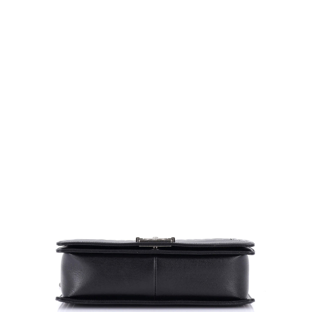 Chanel Boy Flap Bag Quilted Caviar New Medium