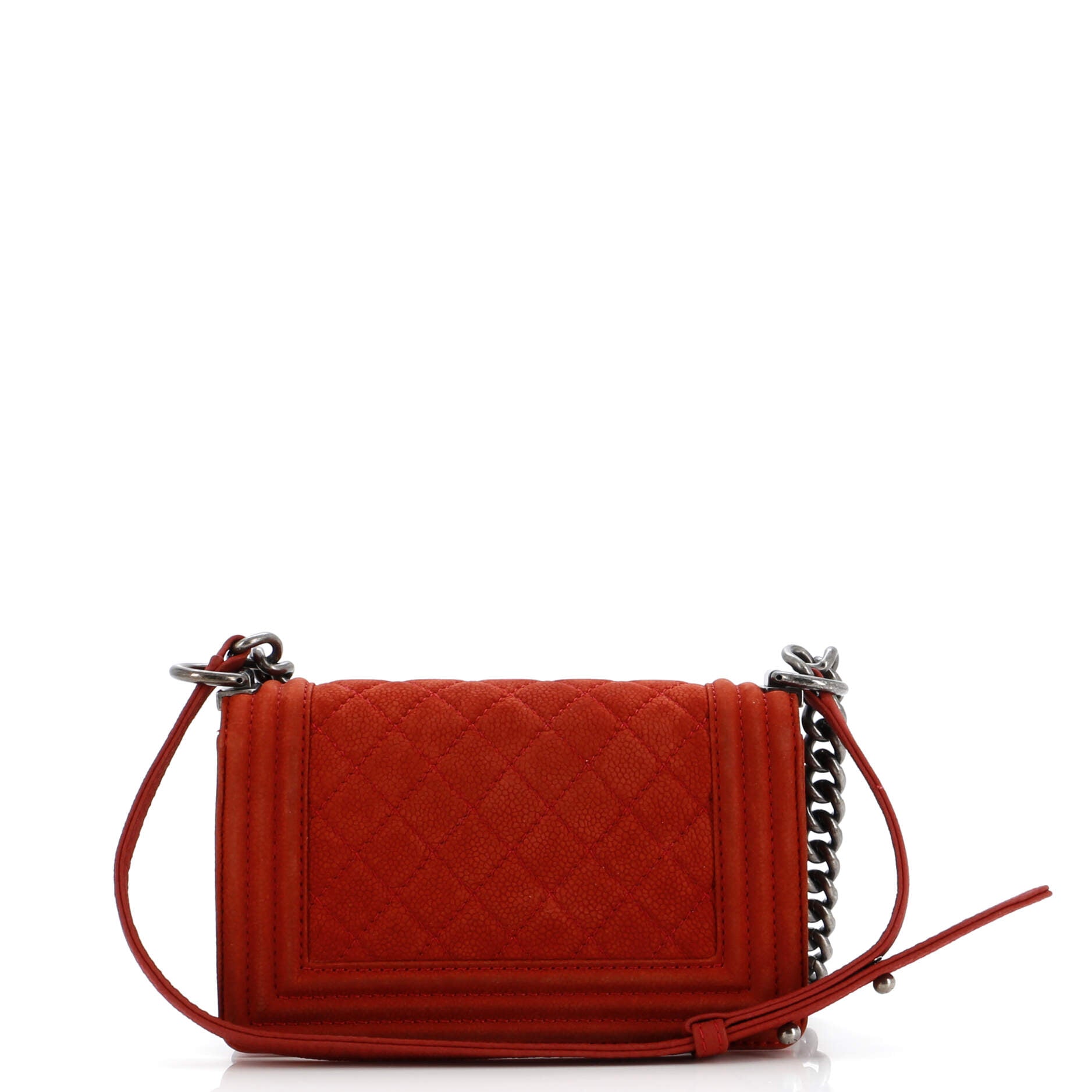 Chanel Boy Flap Bag Quilted Matte Caviar Small