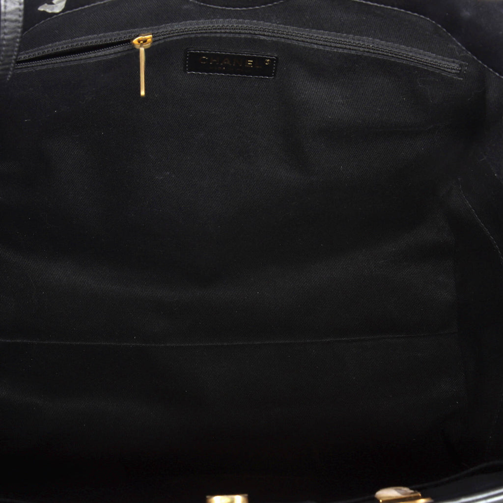 Chanel Deauville Tote Calfskin with Crochet Medium