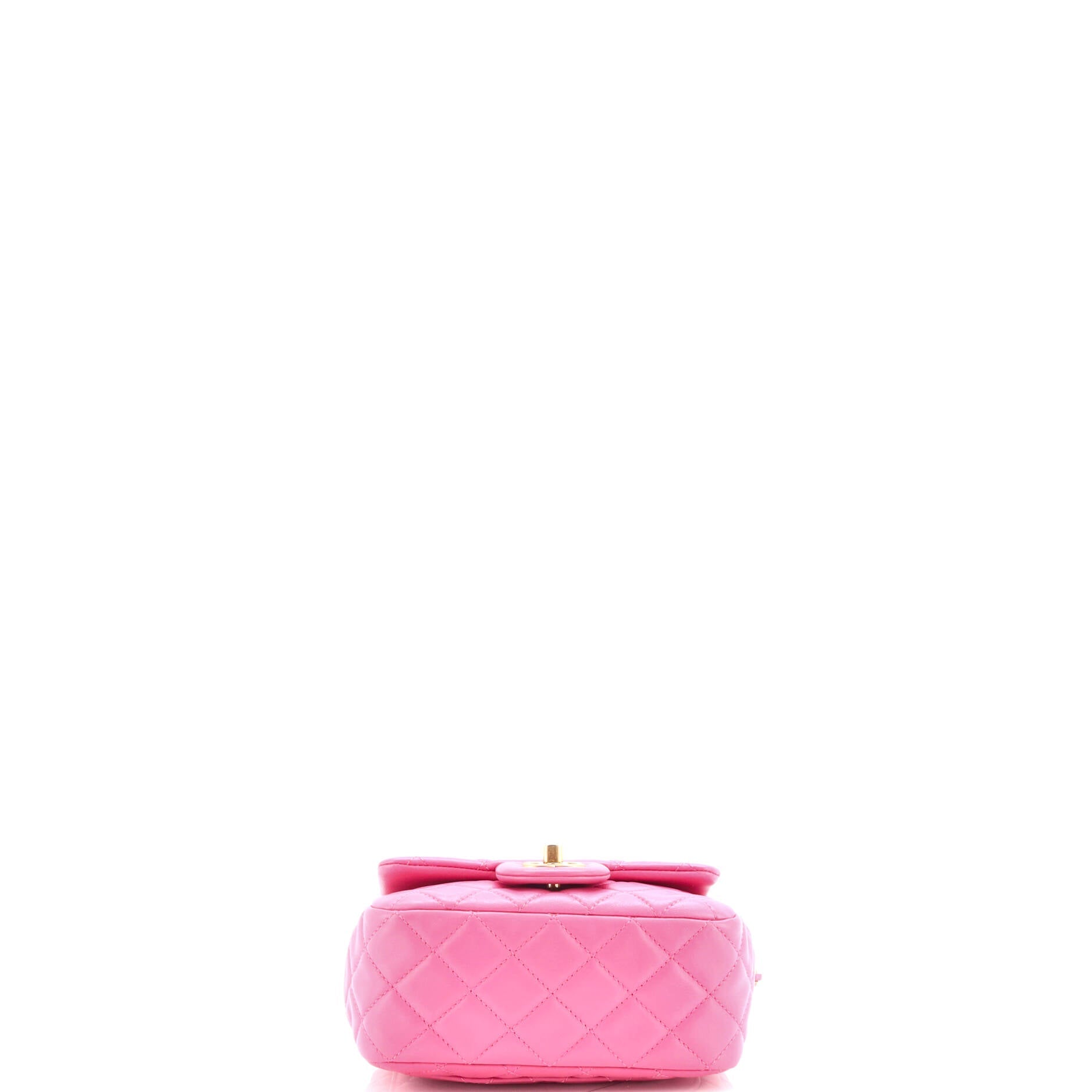 Chanel Pearl Crush Square Flap Bag Quilted Lambskin Mini