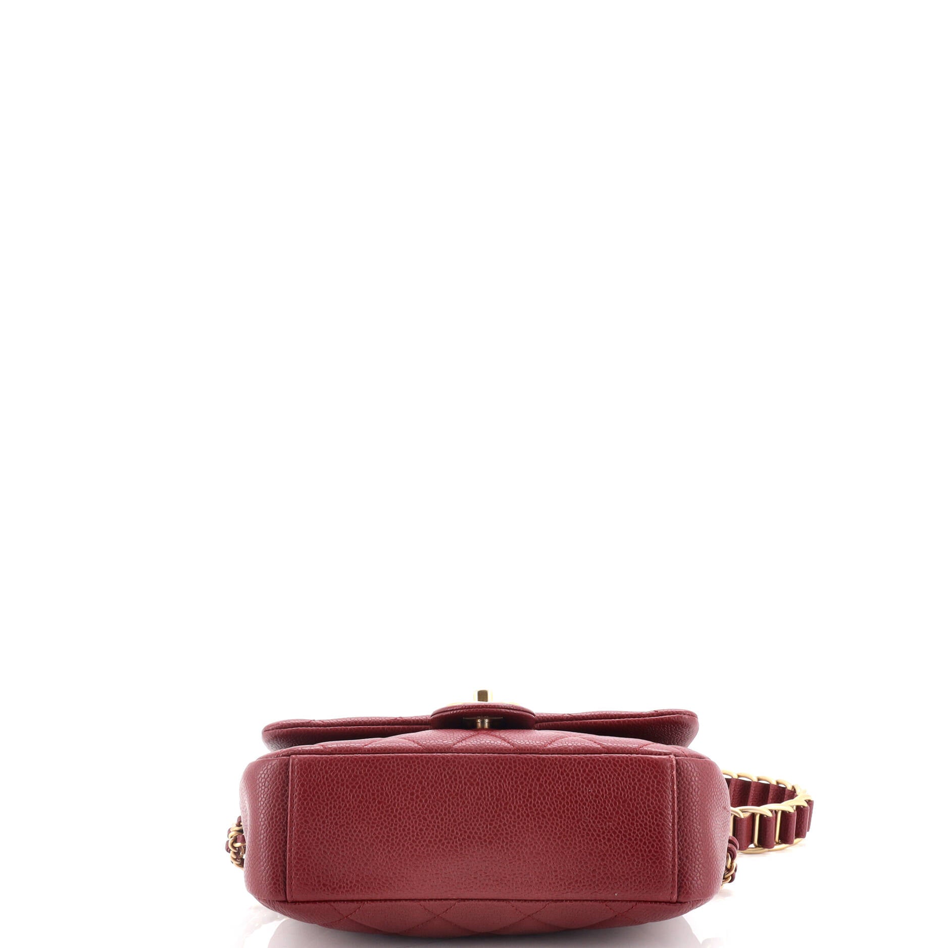 Chanel Chain Soul Flap Bag Quilted Caviar Small