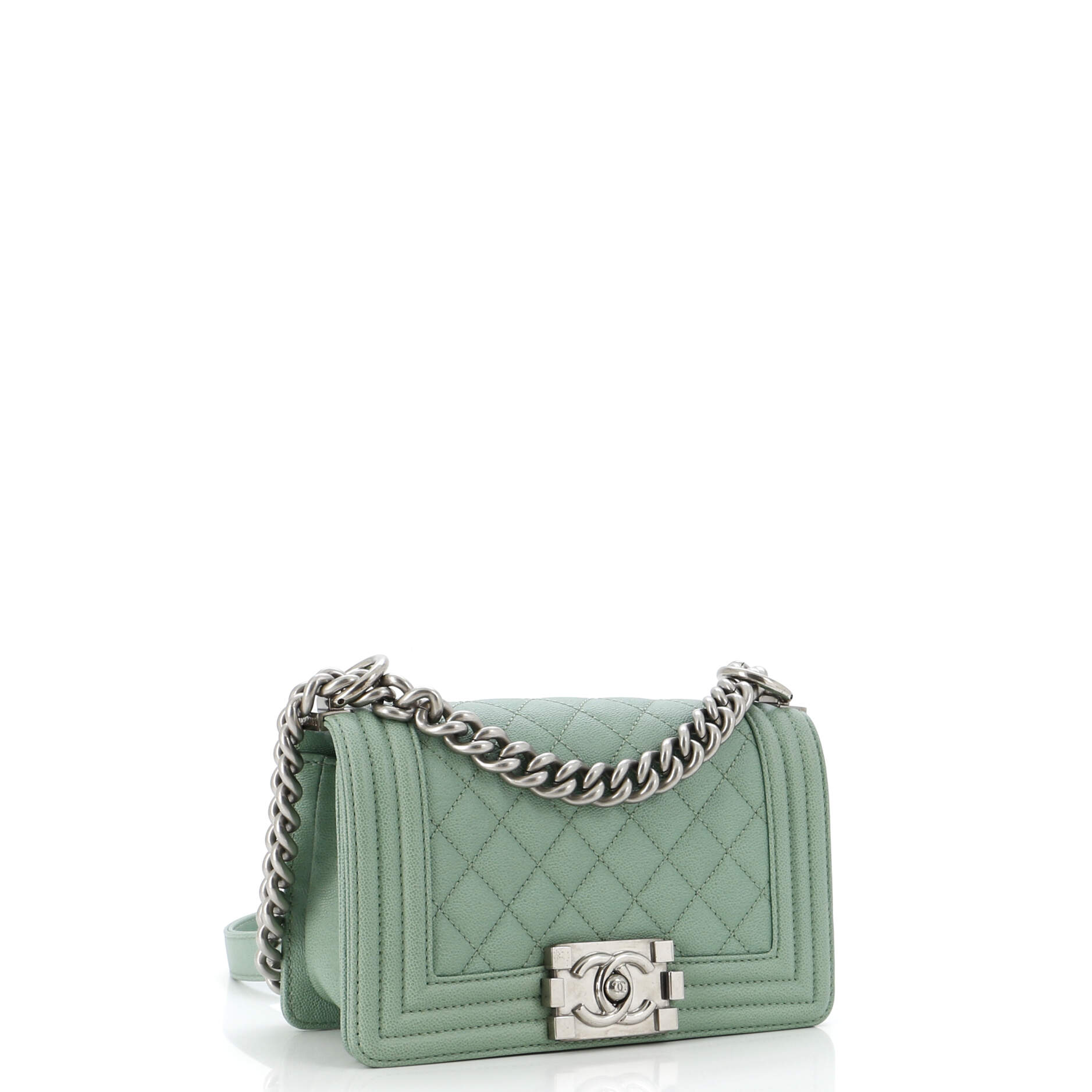 Chanel Boy Flap Bag Quilted Caviar Small