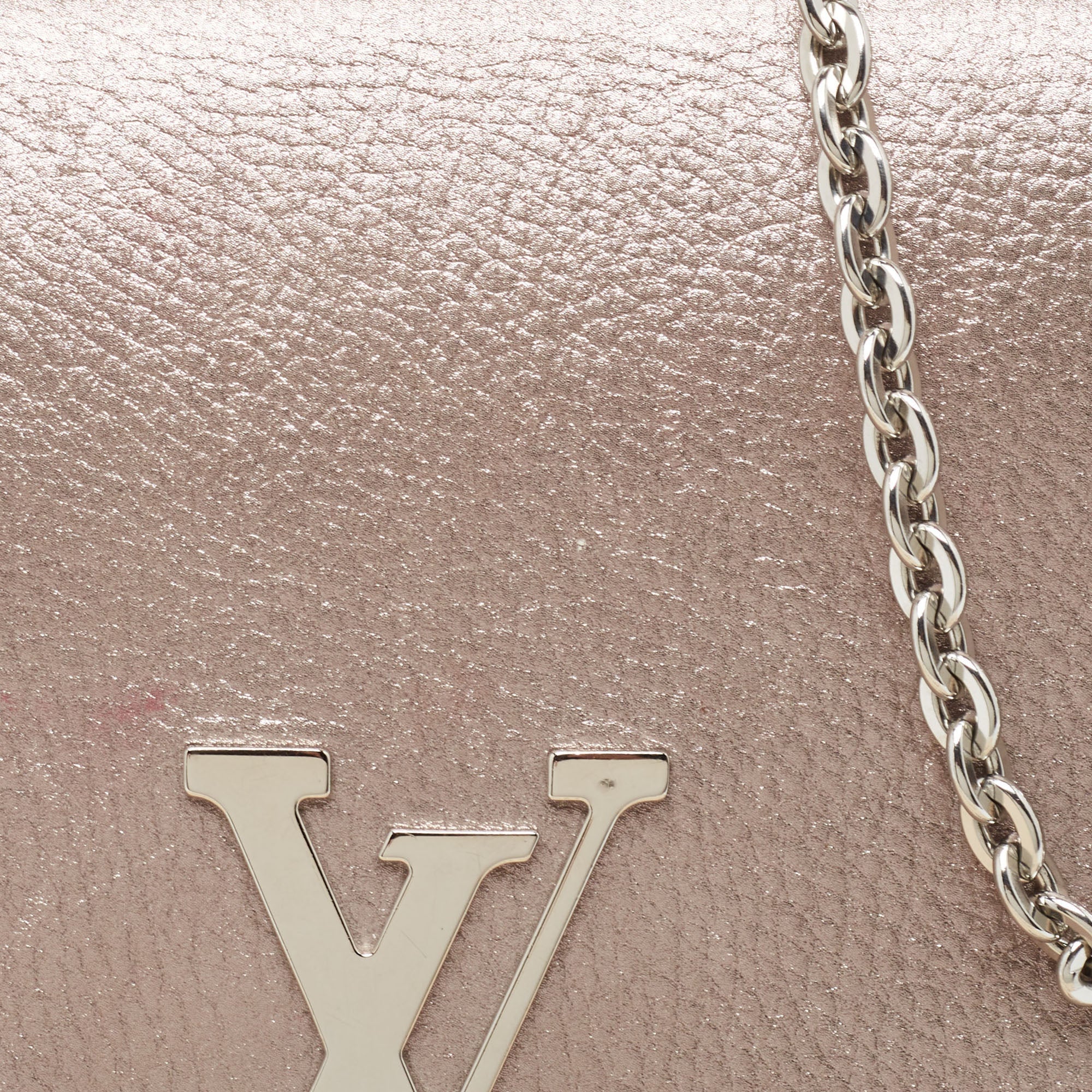 Louis Vuitton  Iridescent Leather Chain Louise Clutch