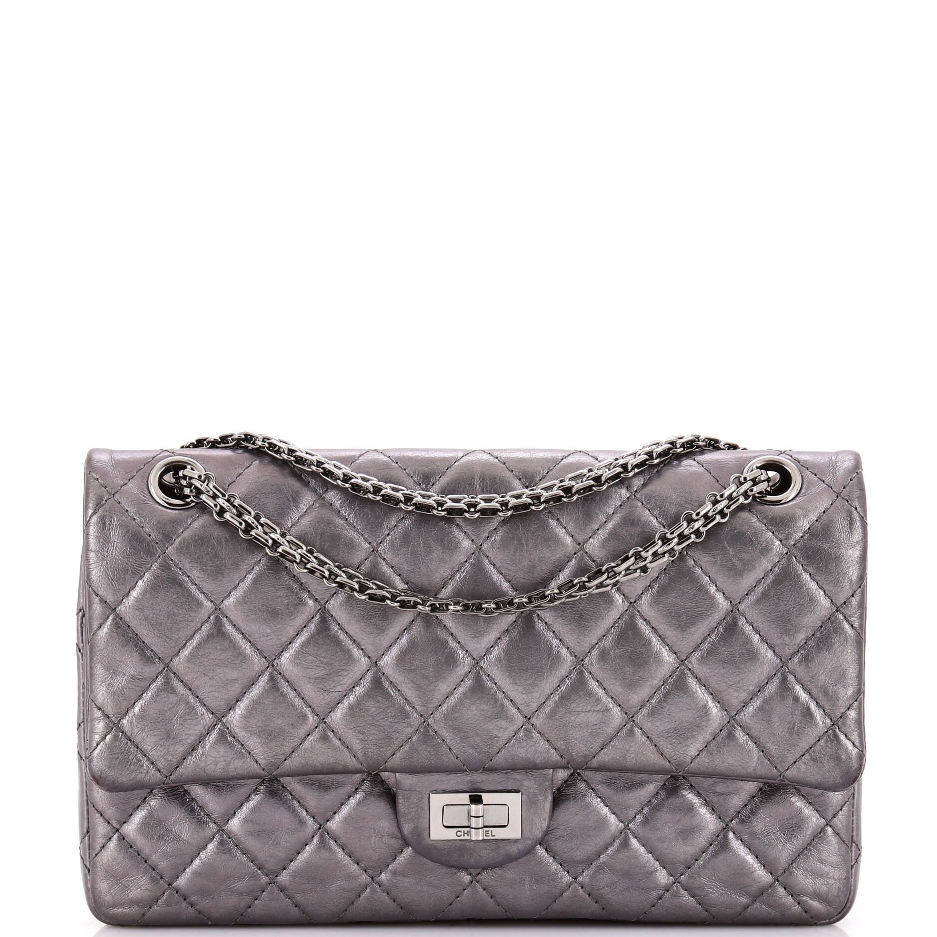 Chanel Reissue 2.55 Flap Bag Quilted Metallic Aged Calfskin 226