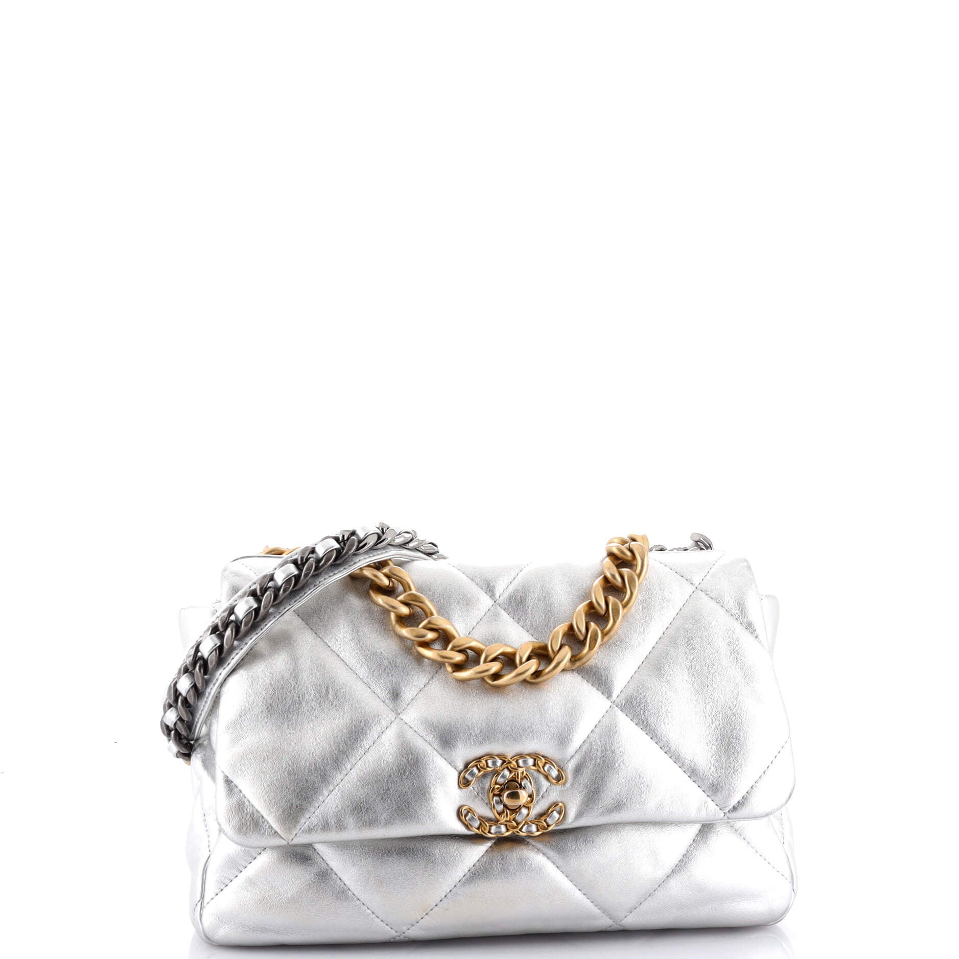 Chanel 19 Flap Bag Quilted Leather Large