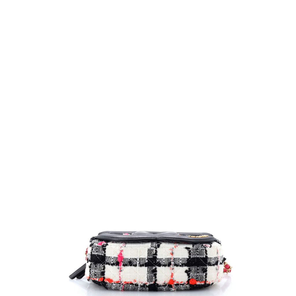 Chanel Coco Midnight Camera Case Quilted Tweed and Lambskin Small