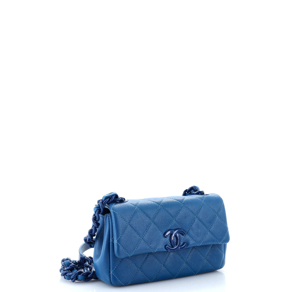 Chanel My Everything Flap Bag Quilted Caviar Small