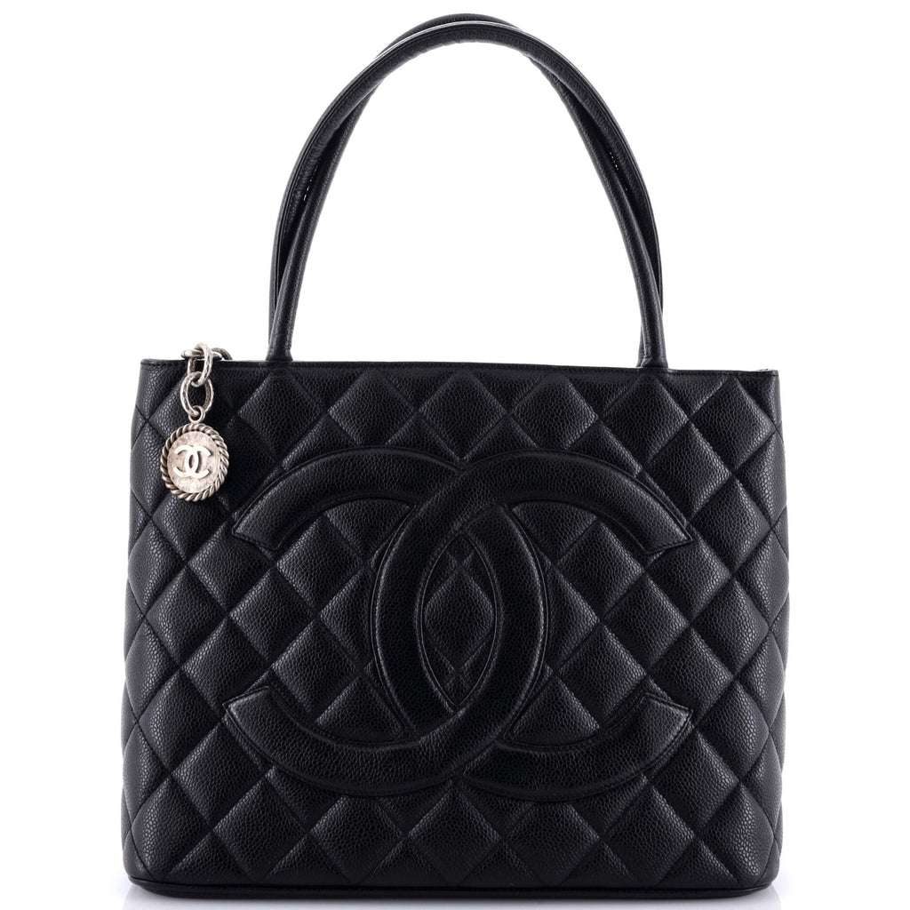 Chanel Medallion Tote Quilted Caviar