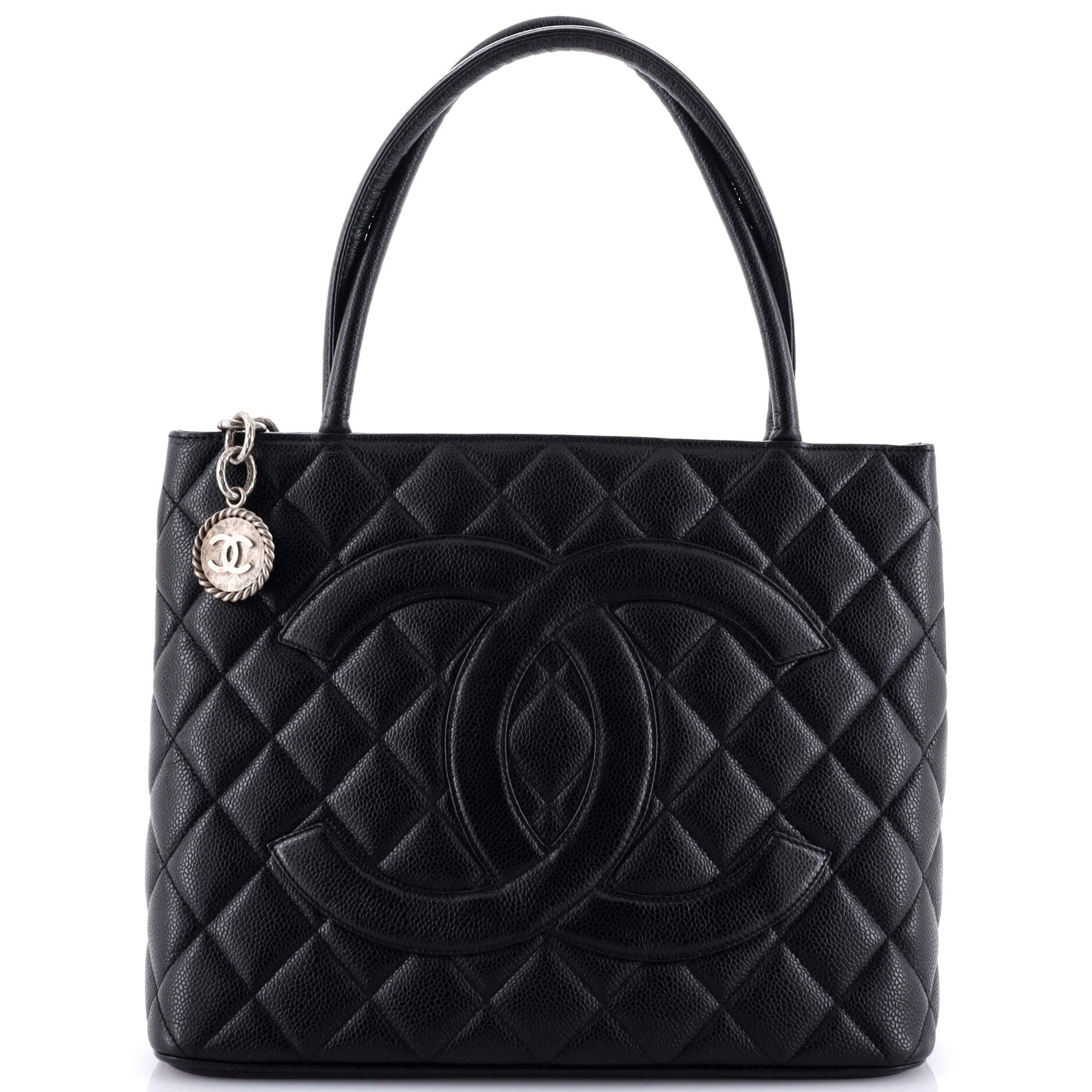 Chanel Medallion Tote Quilted Caviar