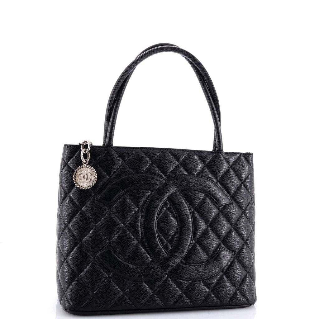 Chanel Medallion Tote Quilted Caviar