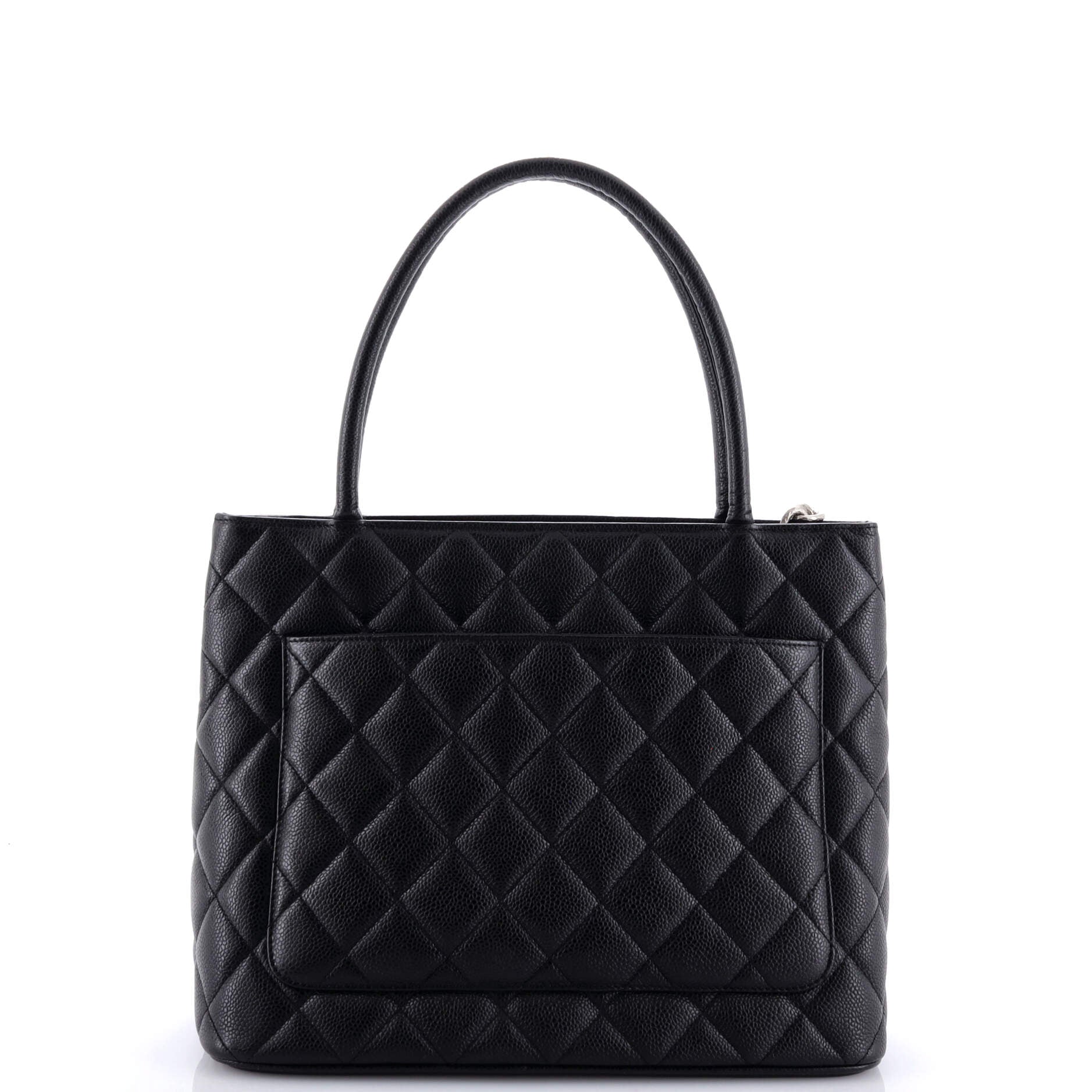 Chanel Medallion Tote Quilted Caviar
