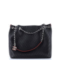 Chanel Accordion Shopping Tote Perforated Caviar Medium