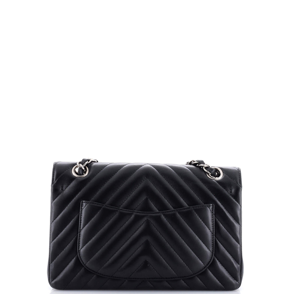 Chanel Classic Double Flap Bag Chevron Lambskin Small