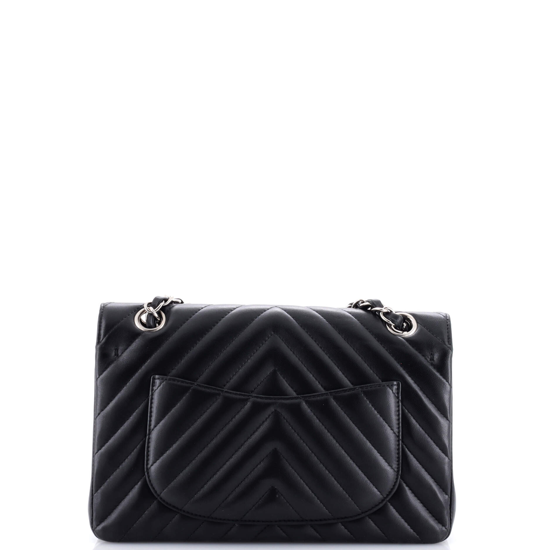 Chanel Classic Double Flap Bag Chevron Lambskin Small