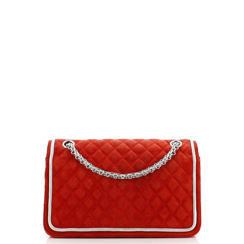 Chanel Reissue 2.55 Flap Bag Quilted Suede with Metallic Calfskin 225