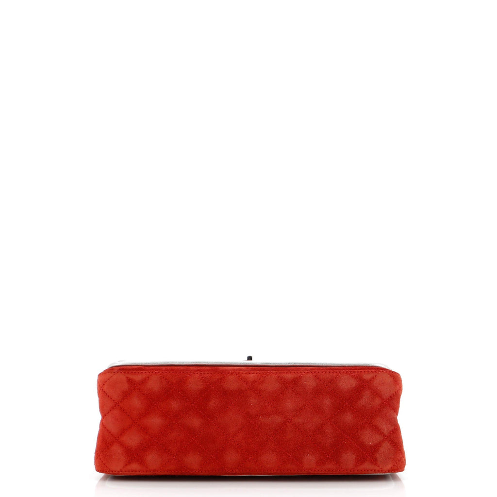 Chanel Reissue 2.55 Flap Bag Quilted Suede with Metallic Calfskin 225