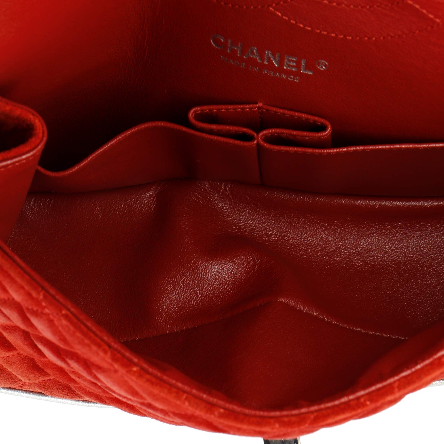 Chanel Reissue 2.55 Flap Bag Quilted Suede with Metallic Calfskin 225