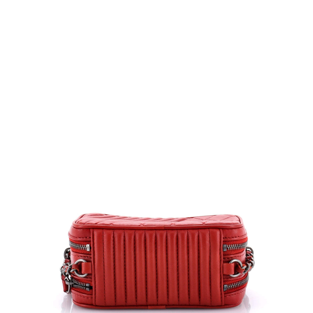 Chanel Coco Boy Camera Bag Quilted Leather Mini