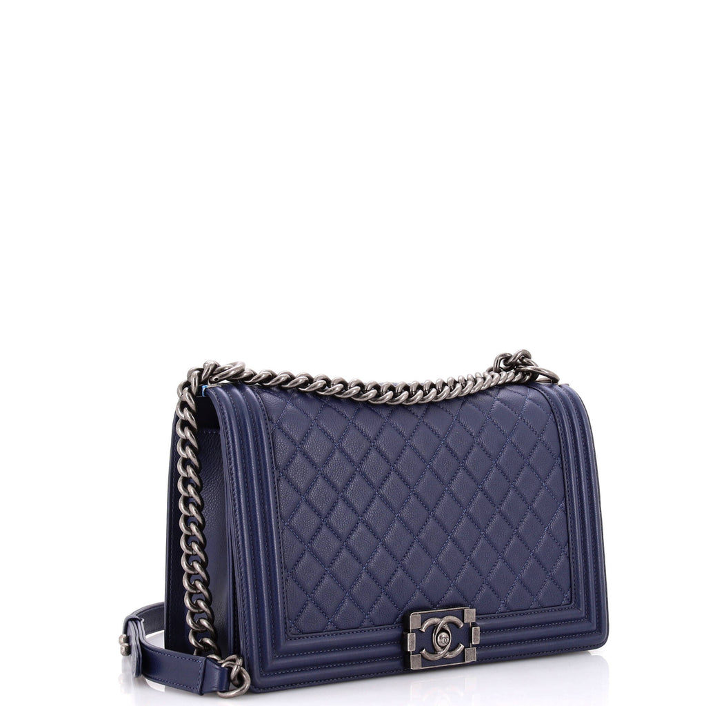 Chanel Boy Flap Bag Quilted Calfskin New Medium