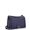 Chanel Boy Flap Bag Quilted Calfskin New Medium