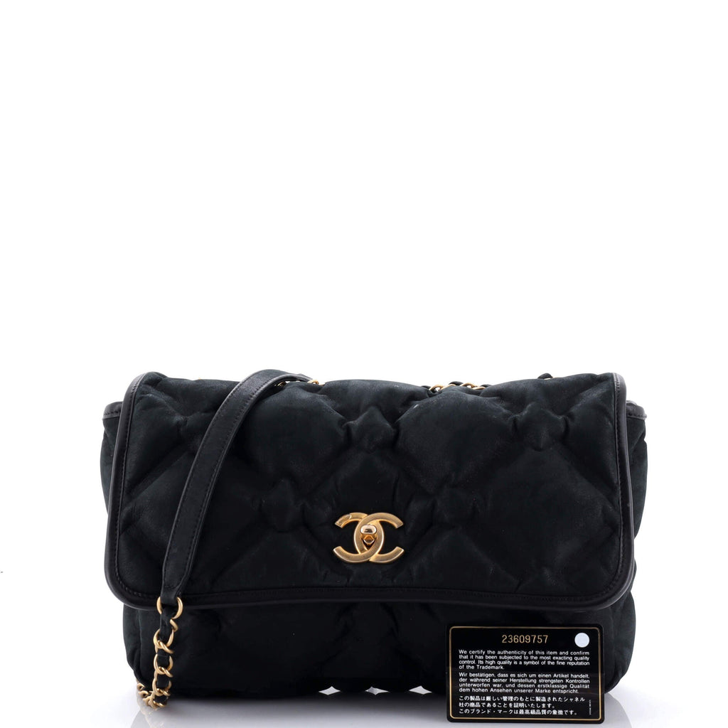Chanel Chesterfield Flap Bag Quilted Iridescent Calfskin Medium