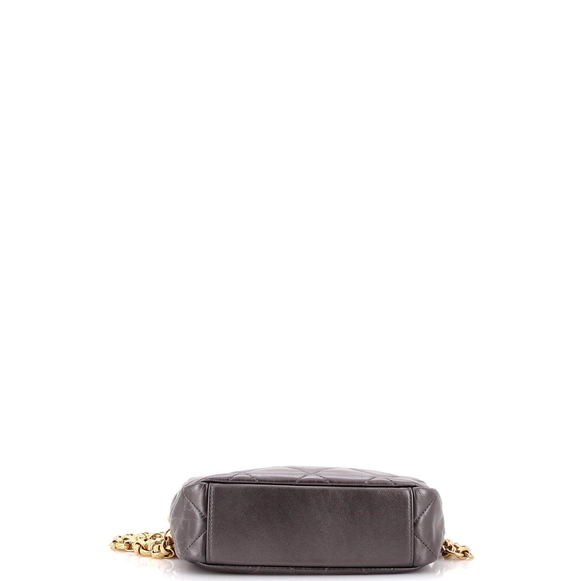 Chanel CC Pearl Medallion Camera Case Quilted Calfskin Mini