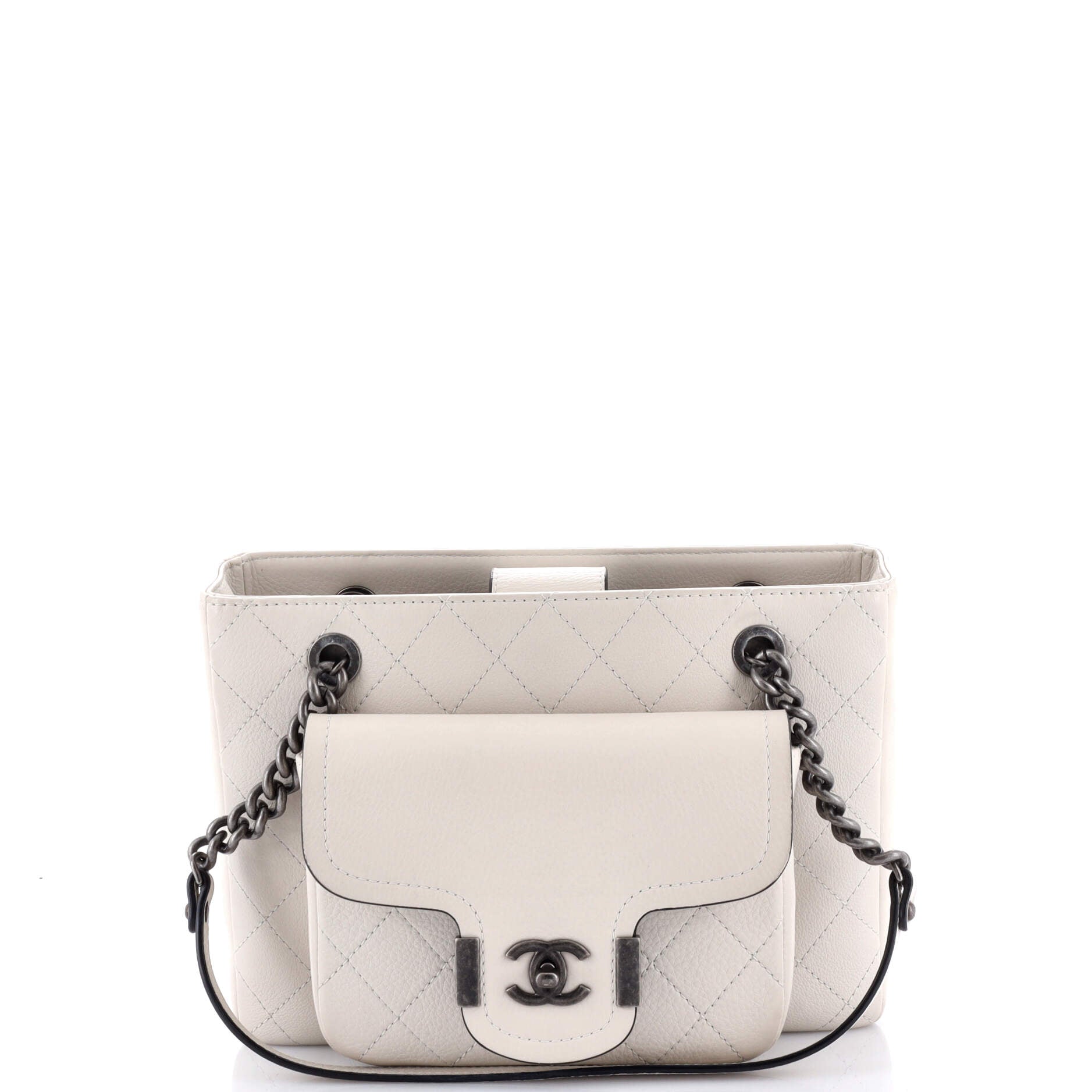 Chanel Archi Chic Shopping Tote Quilted Grained Calfskin Small