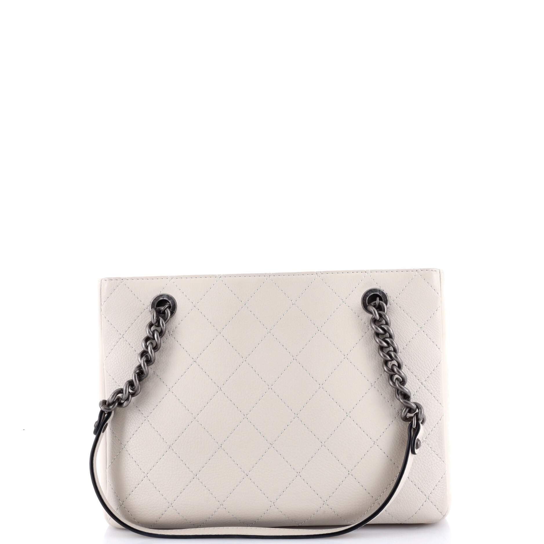 Chanel Archi Chic Shopping Tote Quilted Grained Calfskin Small